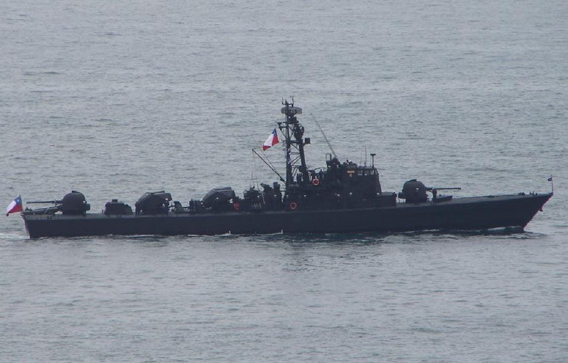 Armada de Chile reincorpora la lancha misilera LAM-34 “Angamos” a la vigilancia del Estrecho de Magallanes
